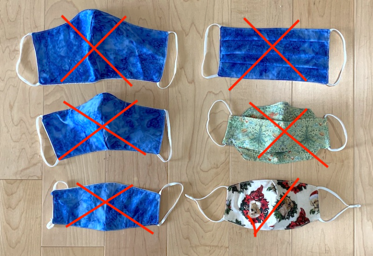 Face Mask Experiments Sewing by Diana